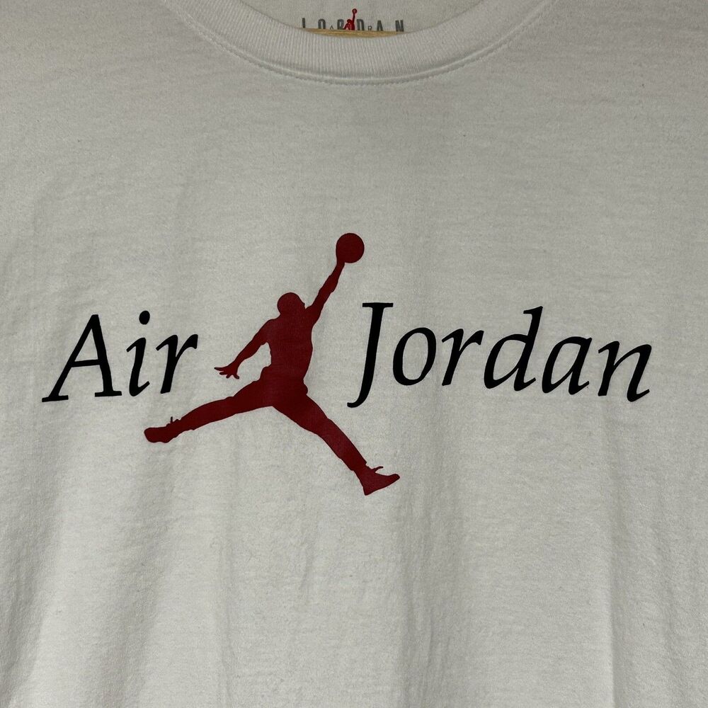 Air Jordan Jumpman Flight White Mens/Womens Long Sleeve T-Shirt Size Medium - Picture 2 of 10